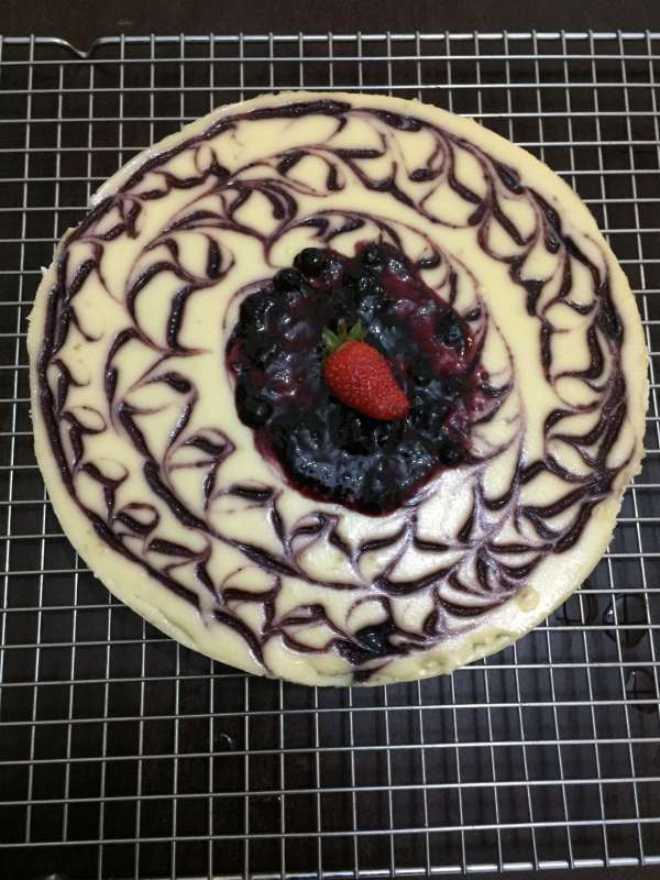 White Chocolate Blueberry Cheese Cake