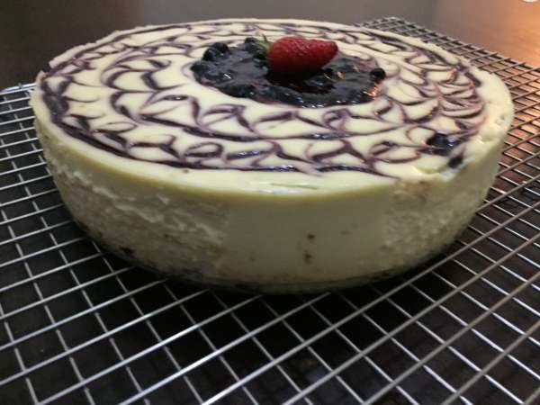 White Chocolate Blueberry Cheese Cake