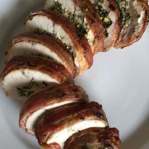 Bacon - Rolled Stuffed Chicken Breast