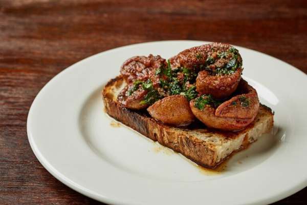 Deviled Kidneys on Toast