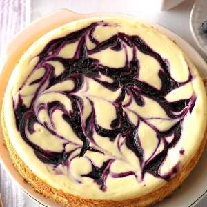 White Chocolate Blueberry Cheese Cake