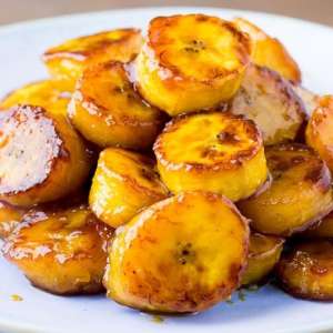 Pan-fried plantains