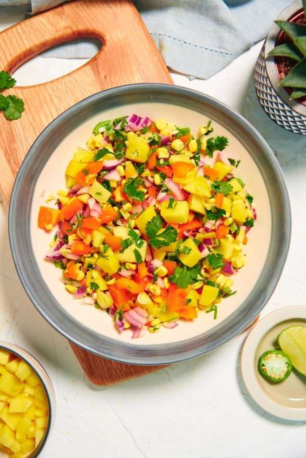 Sweet Corn & Mango Salsa