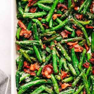 Sauteed Garlicky Green Beans w/Pancetta or Bacon