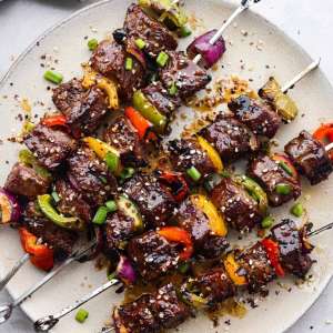 Thai Beef Filet Skewers w/Chimichurri Sauce