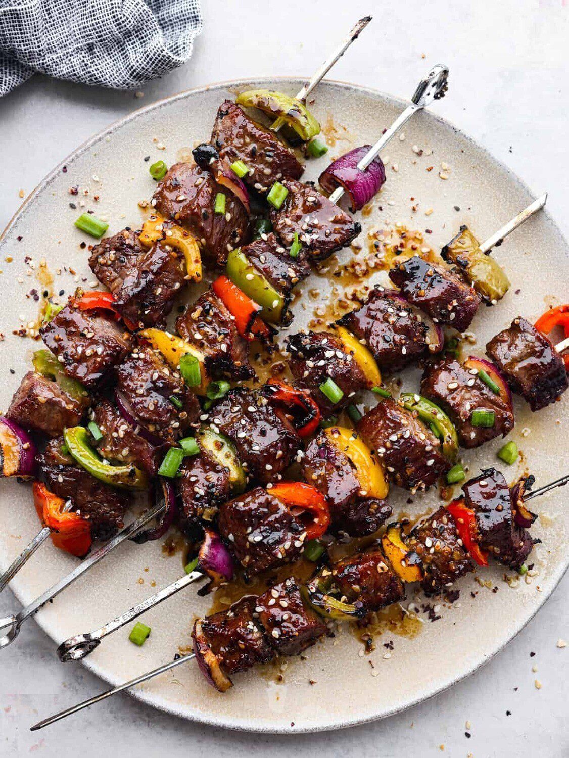 Thai Beef Filet Skewers w/Chimichurri Sauce