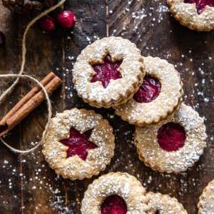 Linzer cookies