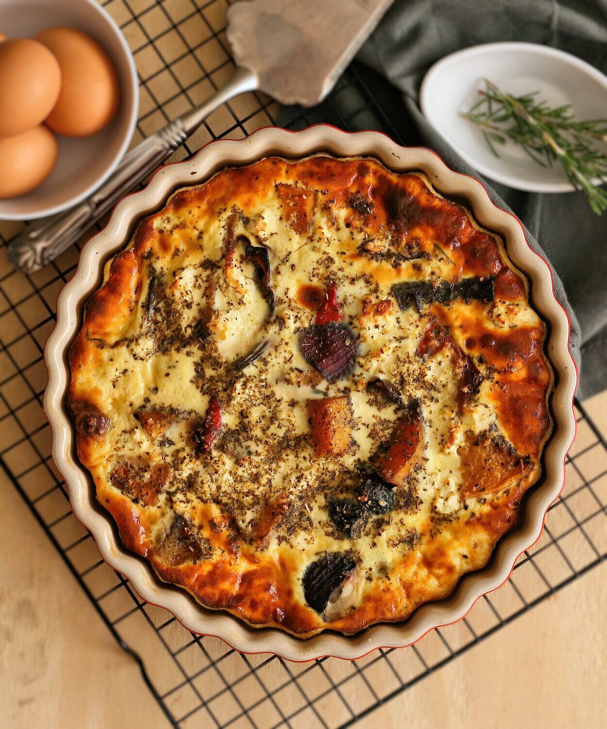 Roasted Vegetable Quiche