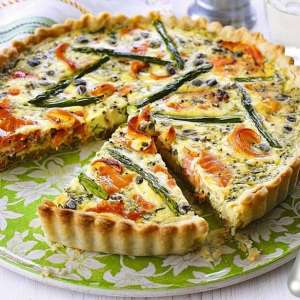 Salmon & Asparagus Quiche