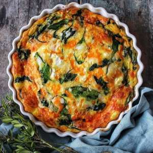 Spinach & Feta Quiche