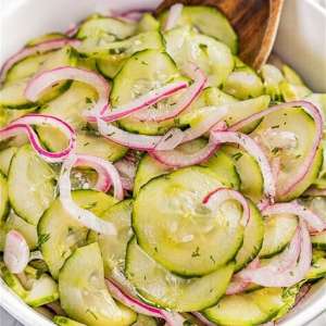 Feggous/ Cucumber Salad w/fresh herbs.