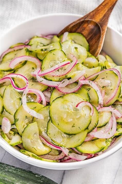 Feggous/ Cucumber Salad w/fresh herbs.