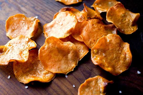 Sweet Potato Crisps w/Lemon Chili Salt