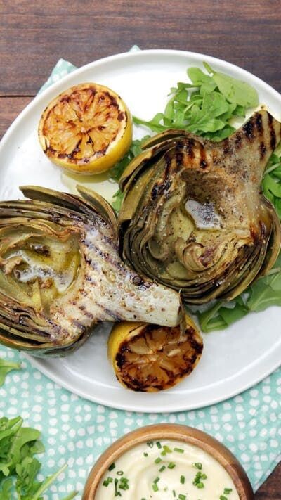 Garlic Roasted Artichokes