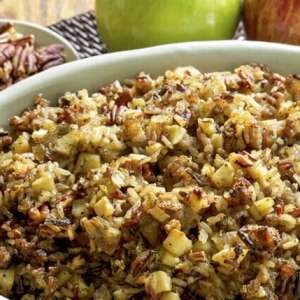 Brown rice Mushroom Sauasage Stuffing