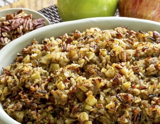 Brown rice Mushroom Sauasage Stuffing